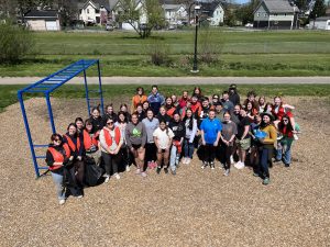 Image of a group of high school students and staff