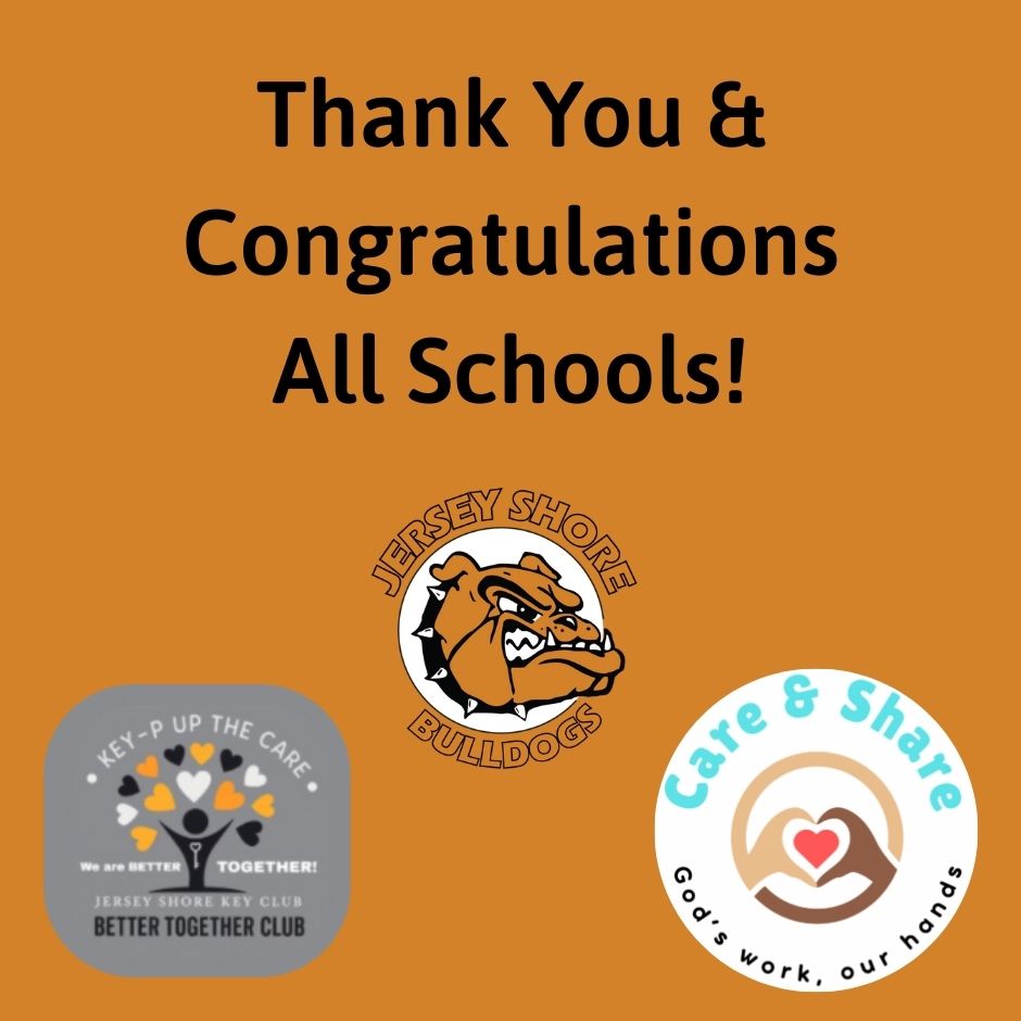 Image with Key-P Up the Care, Care & Share and JSASD logo with text that says, "Thank you & Congratulations all schools!"
